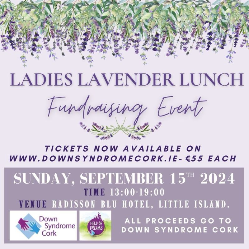 Lavender Lunch in aid of Down Syndrome Cork - poster 2024
